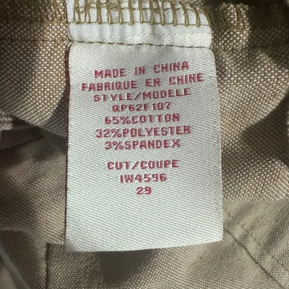 Guess Cropped Wide Leg‎ Pants Button Pocket Detail Neutral Trousers size 29 - Picture 7 of 8